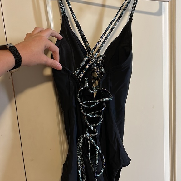 Black strappy one piece, size small! - Picture 6 of 7